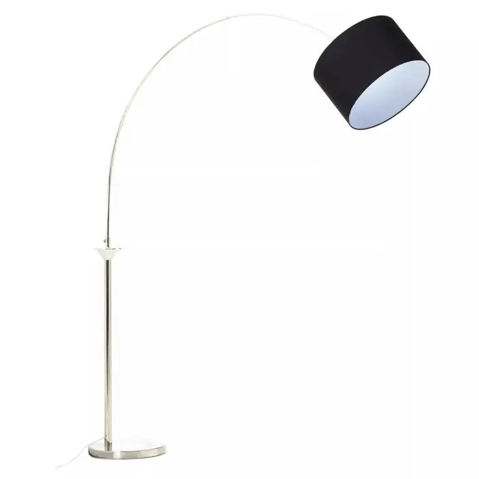 Arc Floor Lamp - Satin Nickel Metal Finish