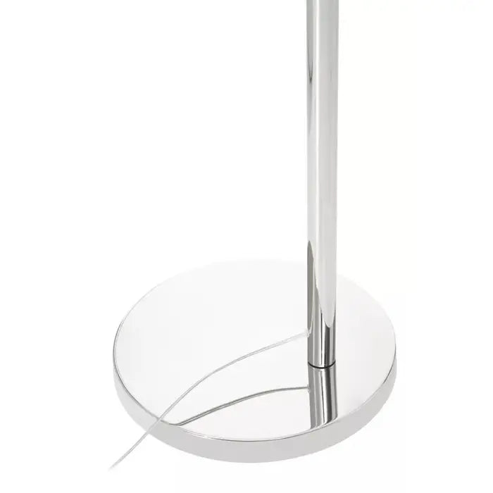 Arc Floor Lamp - Satin Nickel Metal Finish