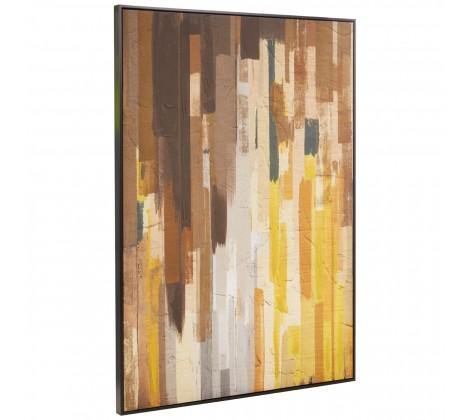 Astratto Ochre Canvas Wall Art - Modern Home Interiors