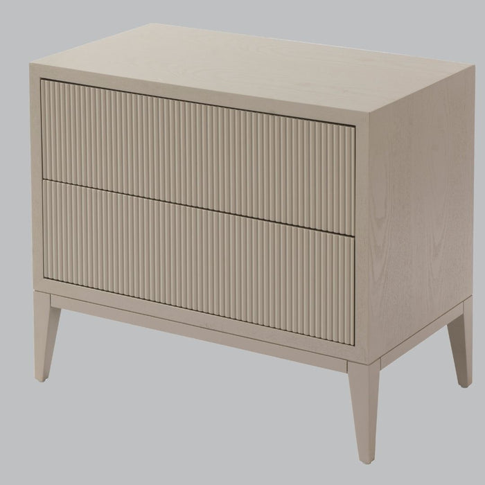 Aster Ceramic Grey Wide Bedside