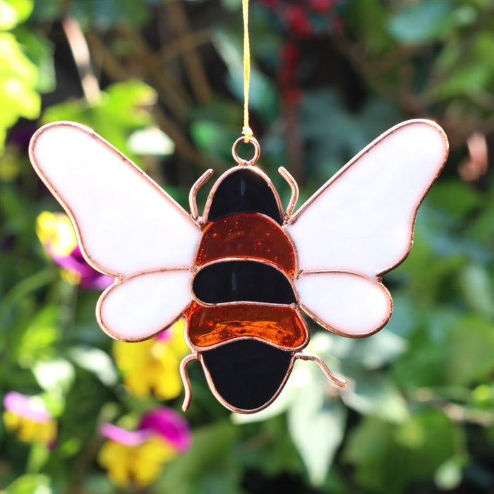 Red Black Bee Suncatcher