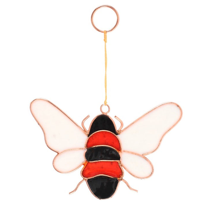 Red Black Bee Suncatcher