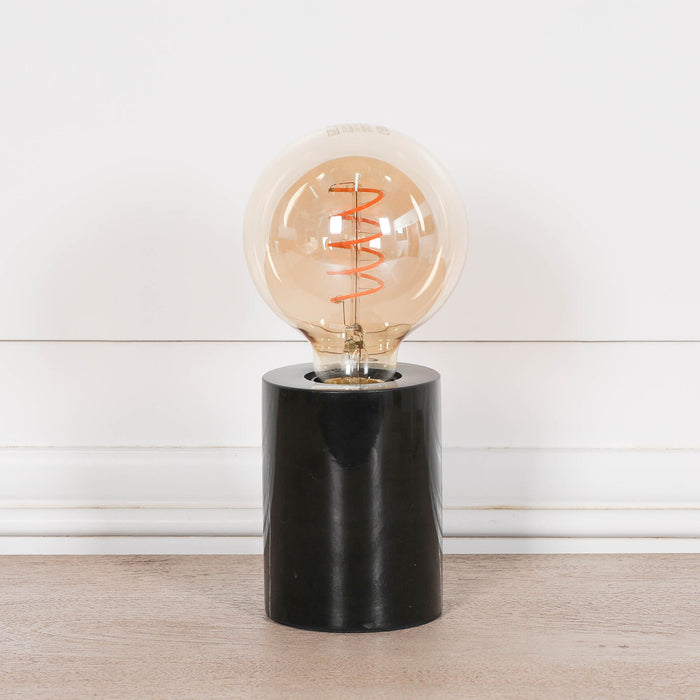 Black Marble Table Lamp (Bulb Not Included)