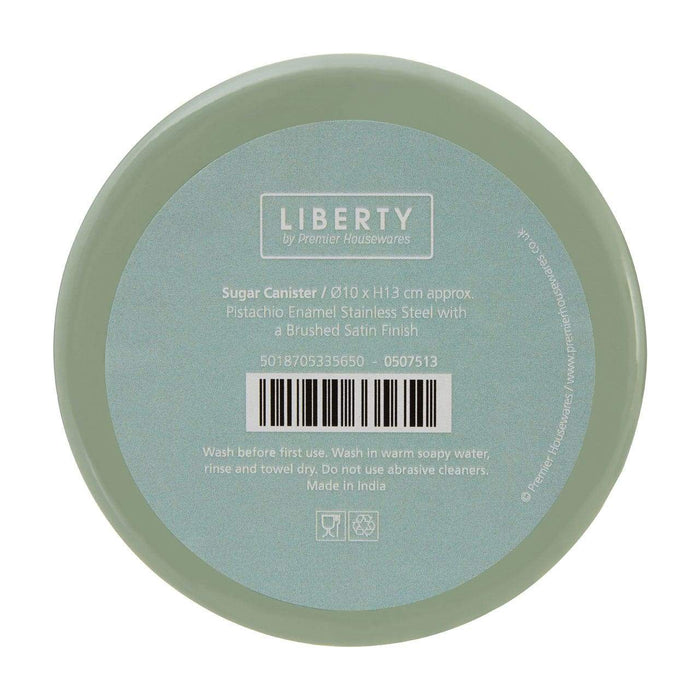 Liberty Pistachio Enamel Sugar Canister - Modern Home Interiors