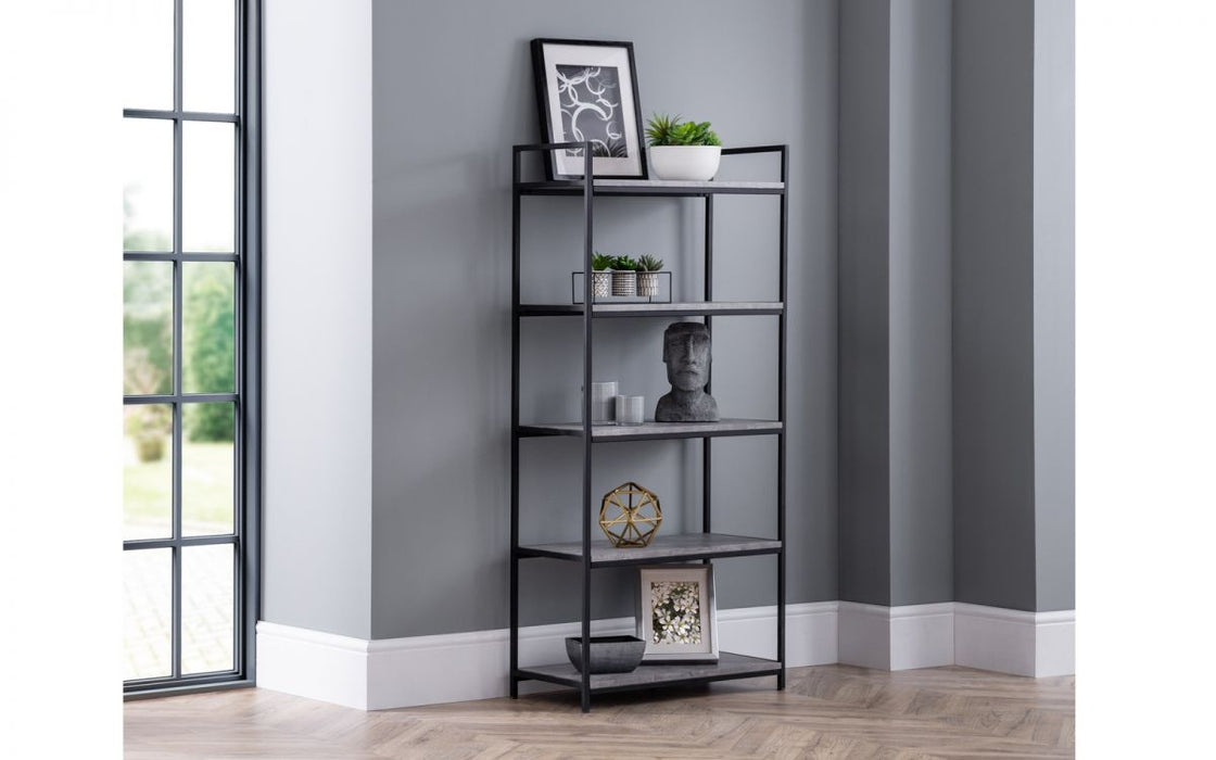 Grey deals tall bookcase