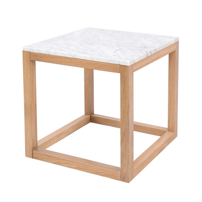 White marble deals top end table