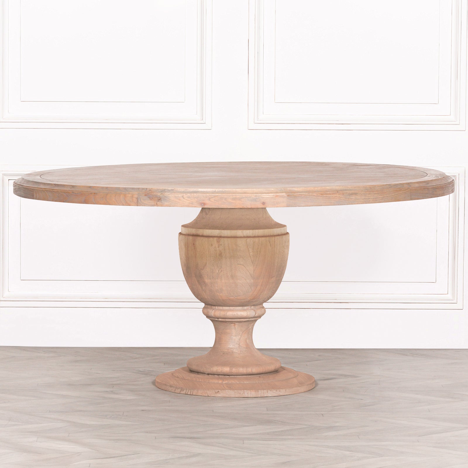 Rustic wood on sale round table